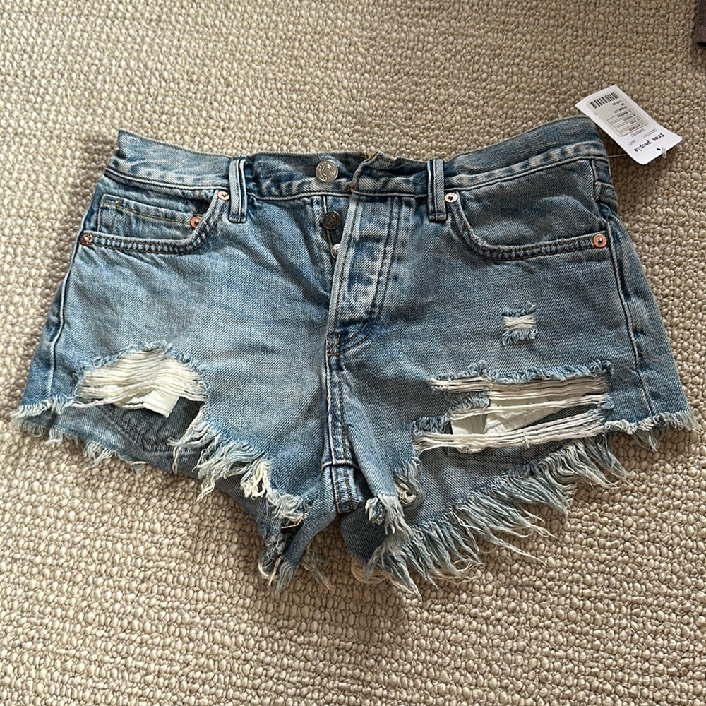 Free people jean shorts